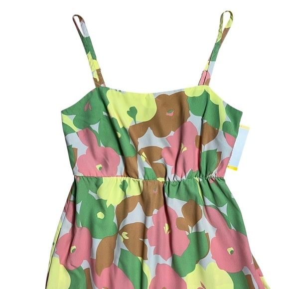 Social Standard by Sanctuary Floral Tiered Midi Dress Womens Medium - Picture 3 of 8